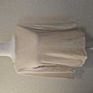 Lauren Ralph Lauren Cream Silk blend Sweater Size Large Soft And Lightweight